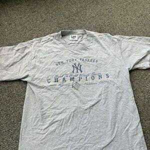 Vintage Gray New York Yankees Champions Tee